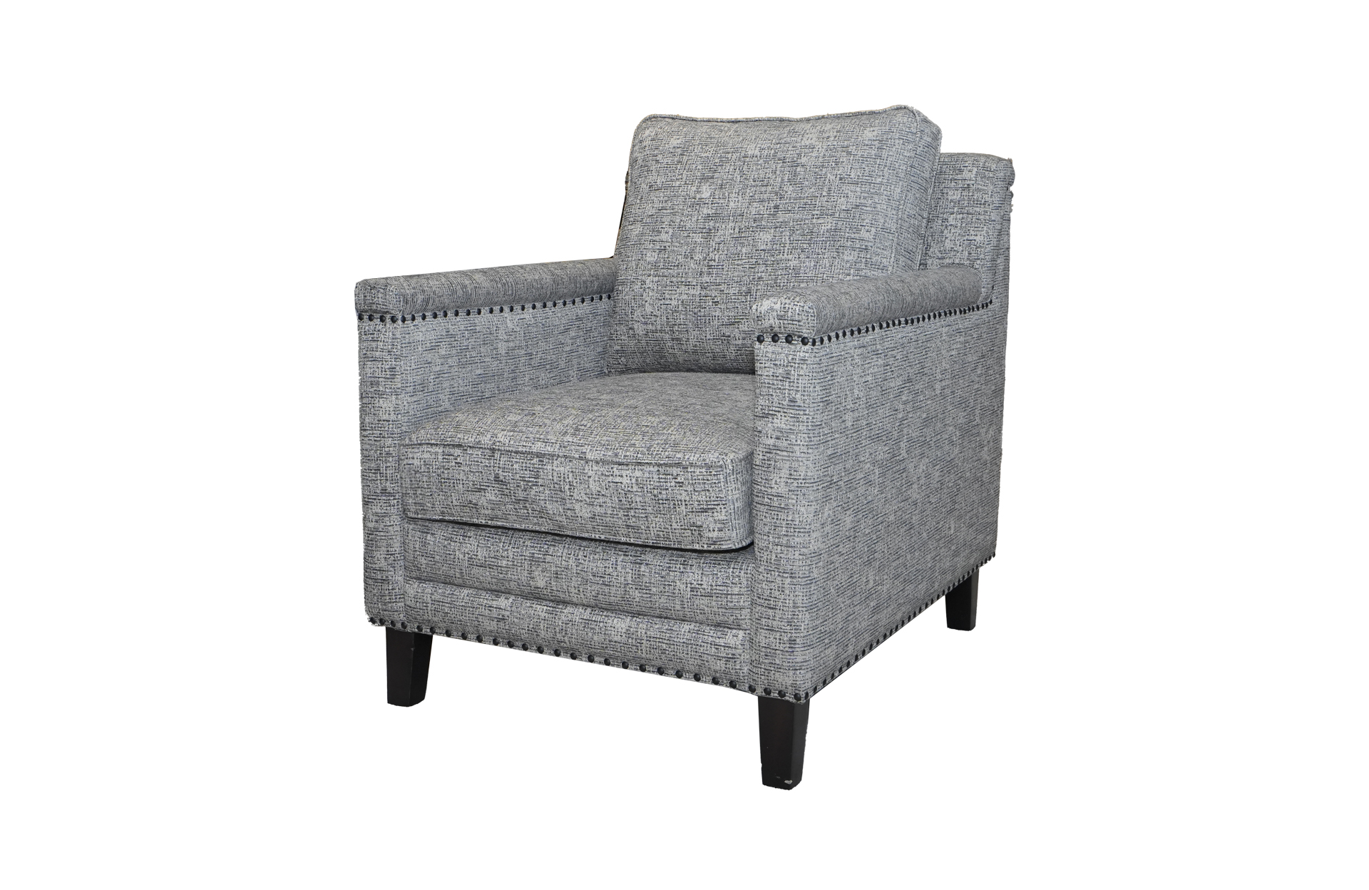 Home Decor Armchair Single Barel M 11268-12 Side View