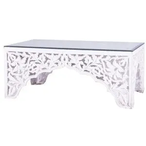 White Glass Table