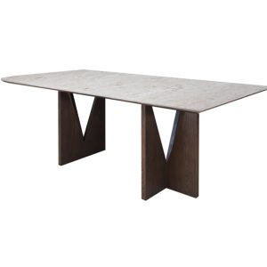 Home Decor Dining Table Marca Rectangular Dining 84" Side View