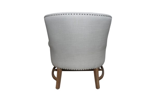 Home Decor Armchair Fauteuil Miami (OW) Back View