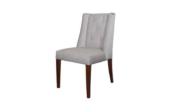 Home Decor Dining Chair Brenda Chair Taupe ( Without Slop ) Side View