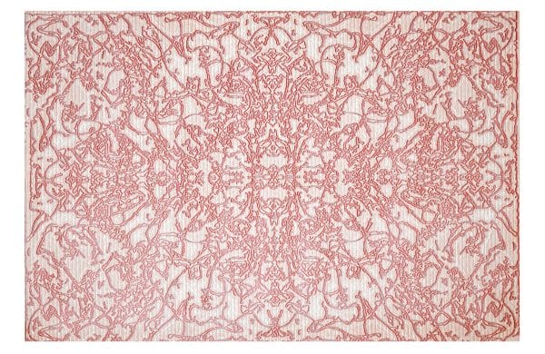 Home Decor Rectangle Carpet Bamboo Silk 14 Pink (200X300) Front View