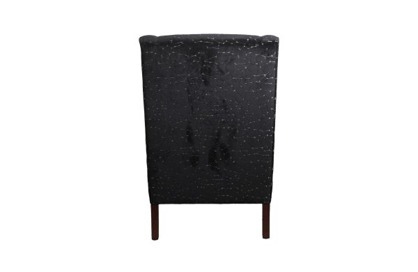 Home Decor Arm Chair Livorno Single 11 Onyx Back view