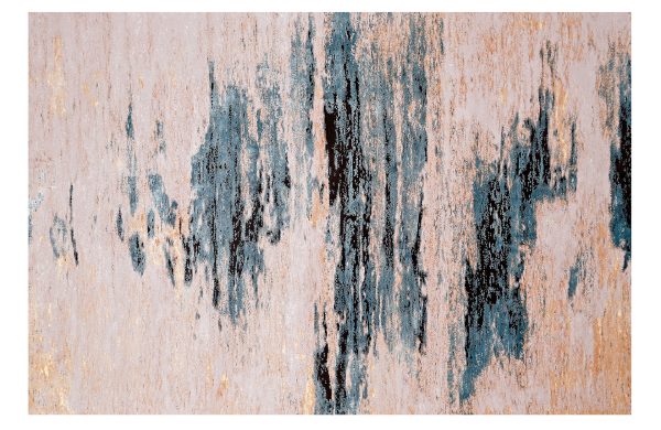 Home Decor Abstrack Rugs Bamboo Silk 57 Blue (300X400) Front View