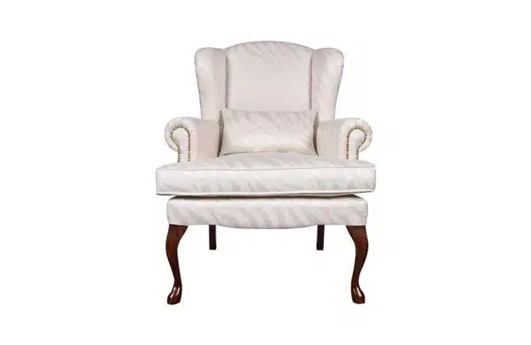 Home Decor Armchair Athena Wing Chair Front View