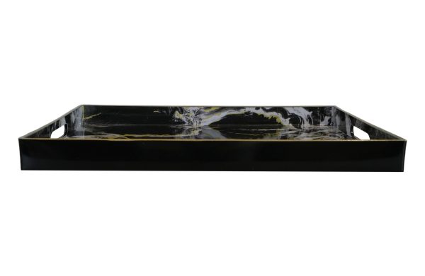 Home Decor Bowls & Trays 34104 Black Front View