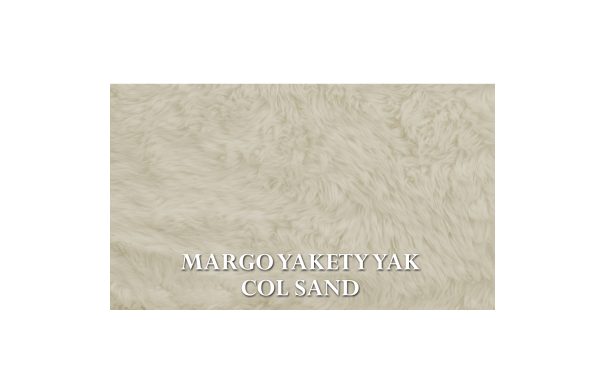 Home Decor Ottoman & Pouf Fleece Stool Yak Sand Fabric View MARGO YAKETY YAK COL SAND