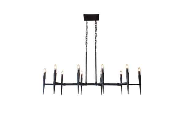 Home Decor Ceiling Lights Chandelier D7905-10YB Front View