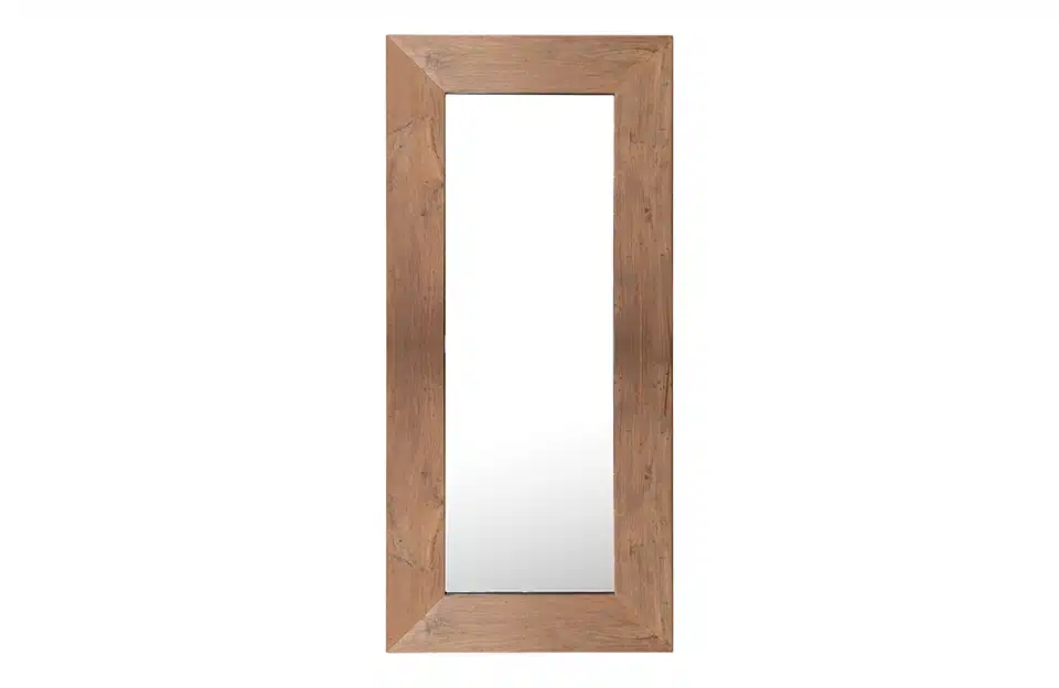 Home Decor teak mirror Front View