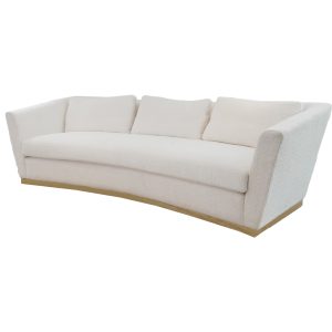 Home Decor Savoia Sofa 4S Ivory Side View