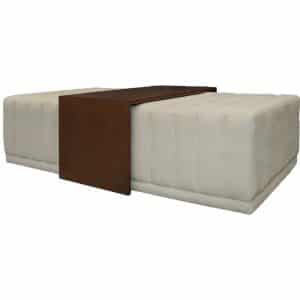 Home Decor Ottoman PD 0102 Beige Coffee Table Side View