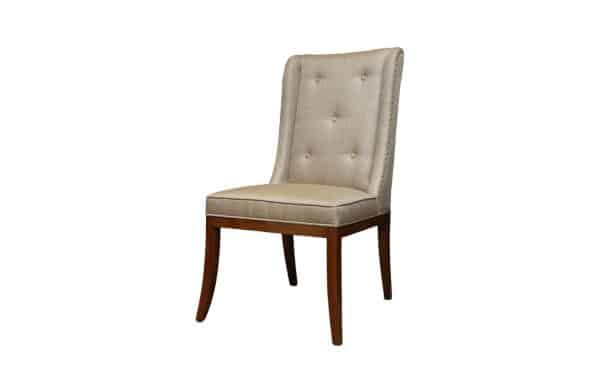 Home Decor Etta Dining Chair STL1647 Jute (Button) Side View