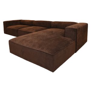 Home Decor Sectional & Corner Sofas Tori L Sofa SV Expresso Side View