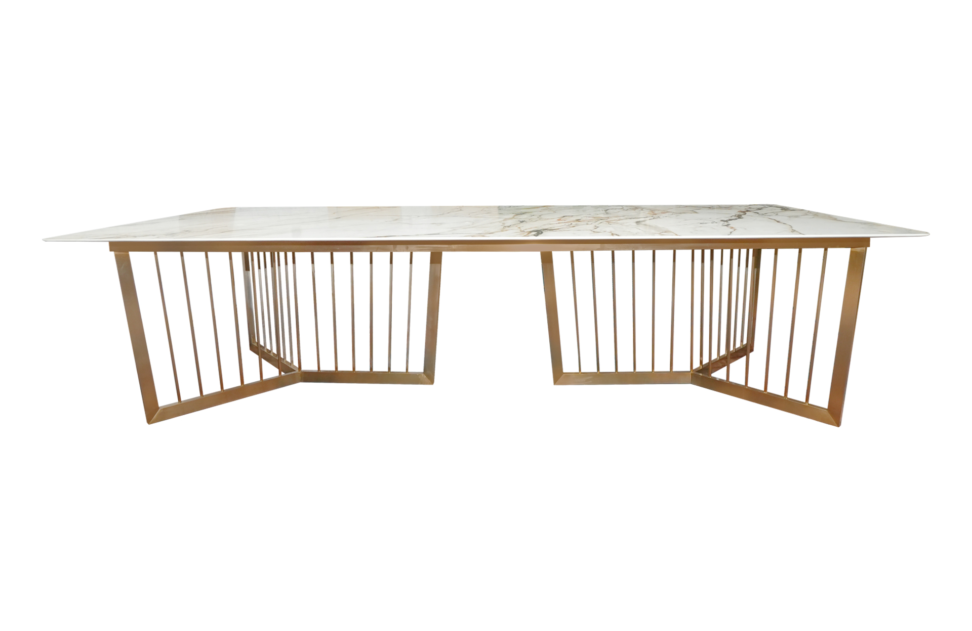 Home Decor Neo Calacatta Luxe Ultrasoft Dining Table Front View