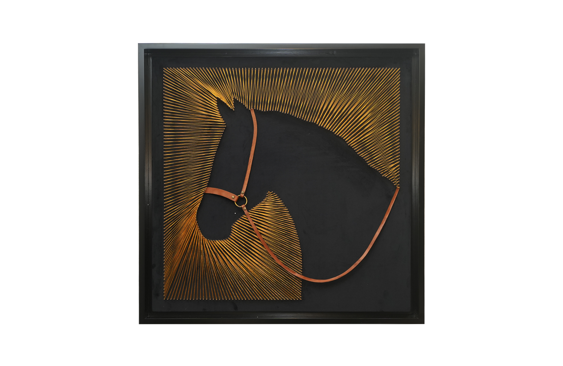 Home Decor Wall Art Frame Horse Head Silhouette Front View