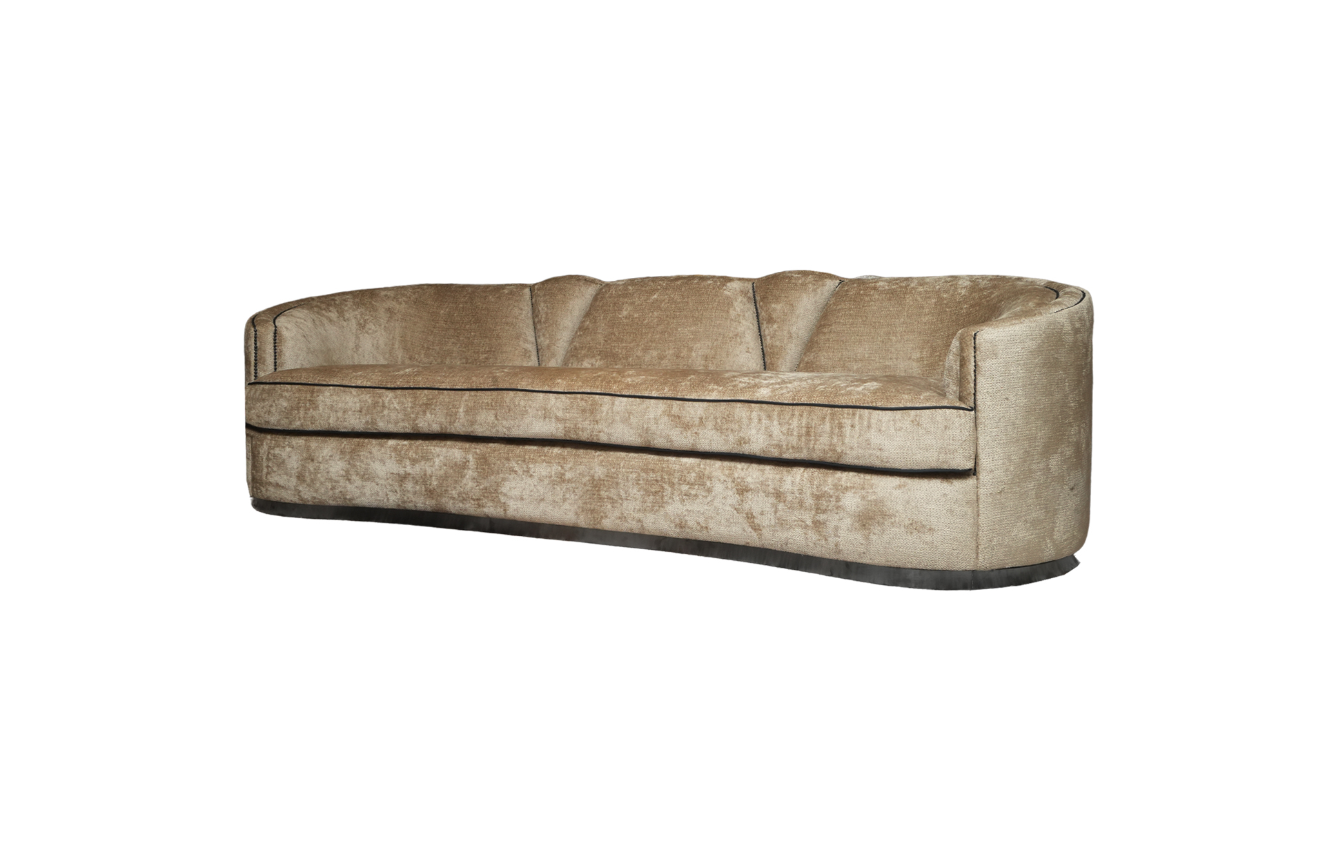 Home Decor Lalique Sofa MM 02 Mushroom ( with Stainless ) Side View