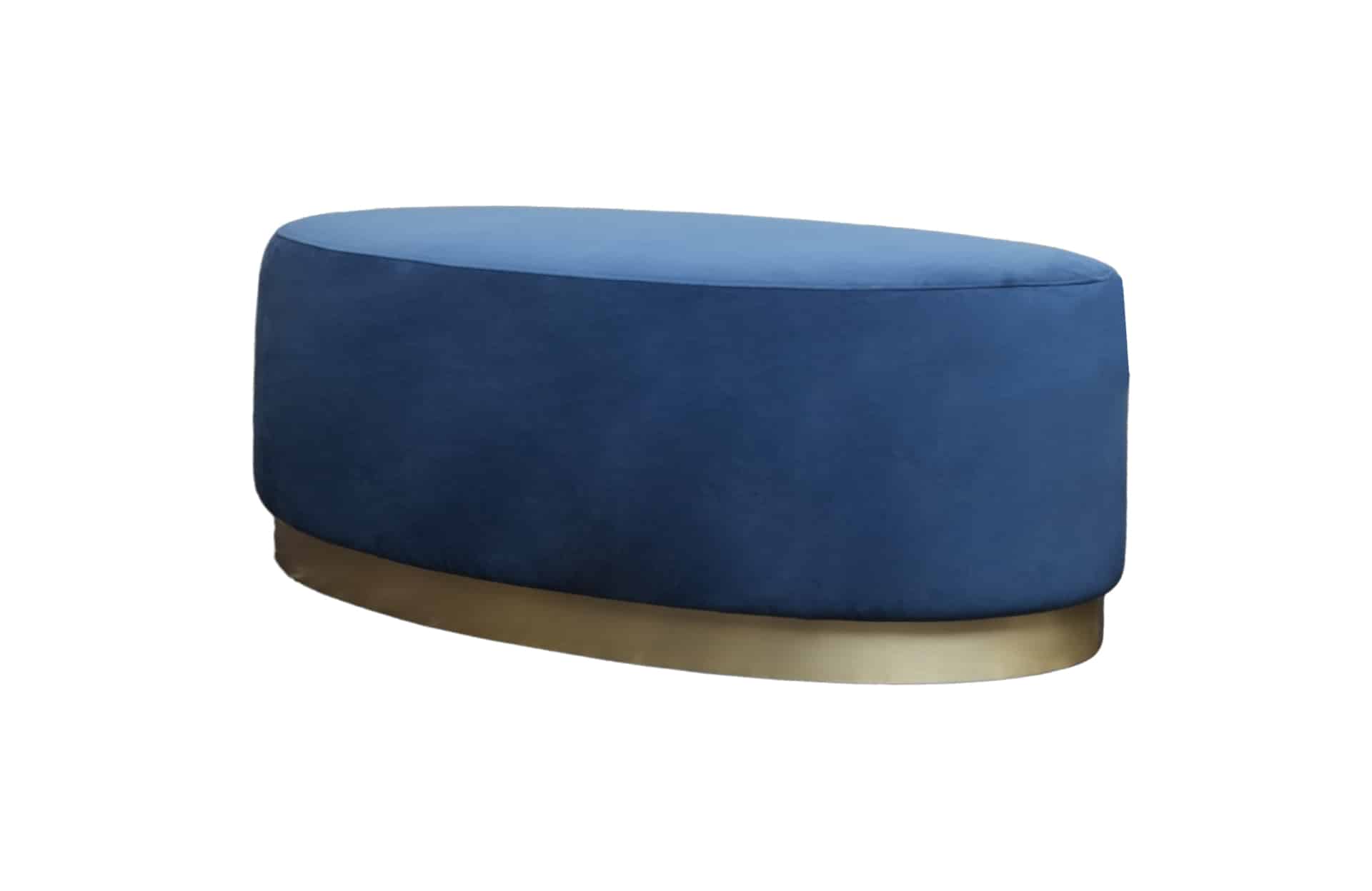 Home Decor Stool Laval Marquis Navy Side View