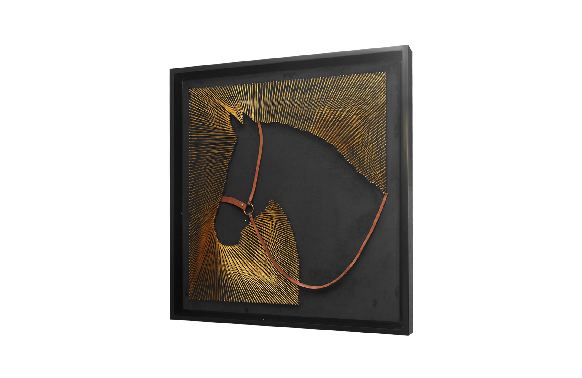 Home Decor Wall Art Frame Horse Head Silhouette Side View