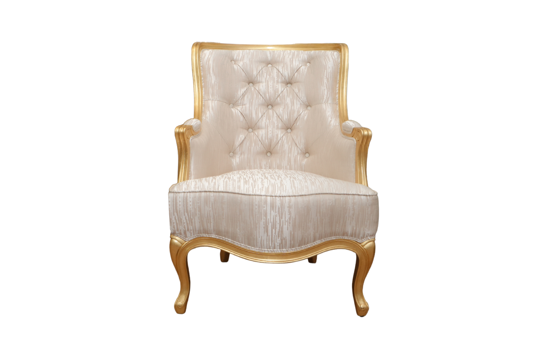 Home Decor Rawa Chair FC Champagne Armchair Front View