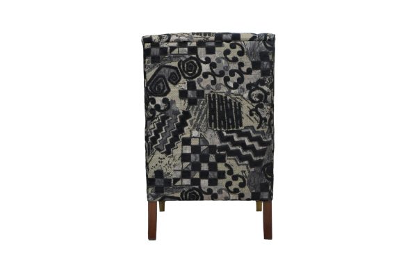 Home Decor Armchair Livorno Single SIV D Midnight Back View