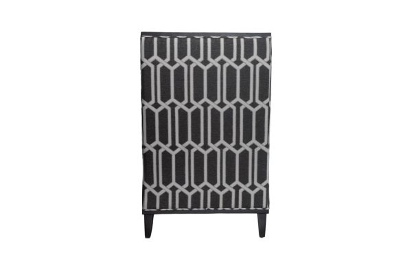 Home Decor Armchair Farren Single 05 Onyx Back View