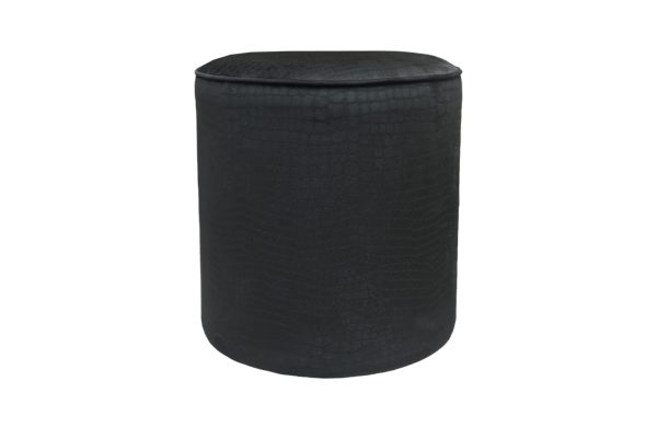 Home Decor Thunder Pouf Touch Onyx Ottoman & Pouf Front View