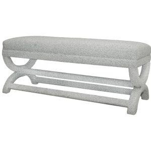 Home Decor Cris Cross Bench Side View