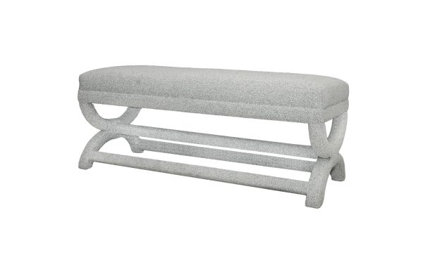 Home Decor Cris Cross Bench Side View