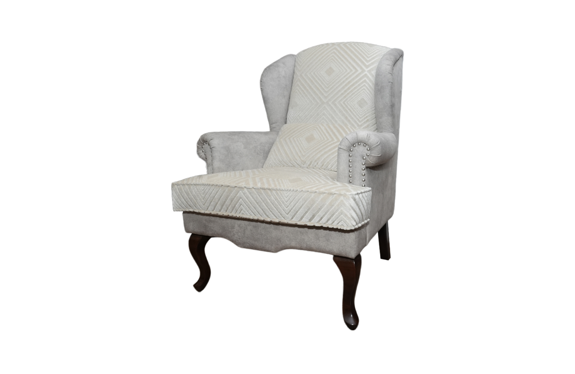 Home Decor Armchair Castaneda Wing Chair PI WR 02 Beige Side View