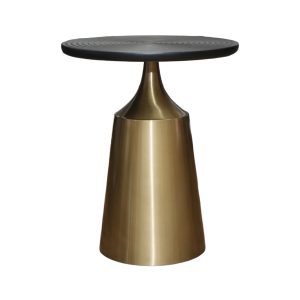 Home Decor Side Table DES-CJ-211 L-Gold Front View