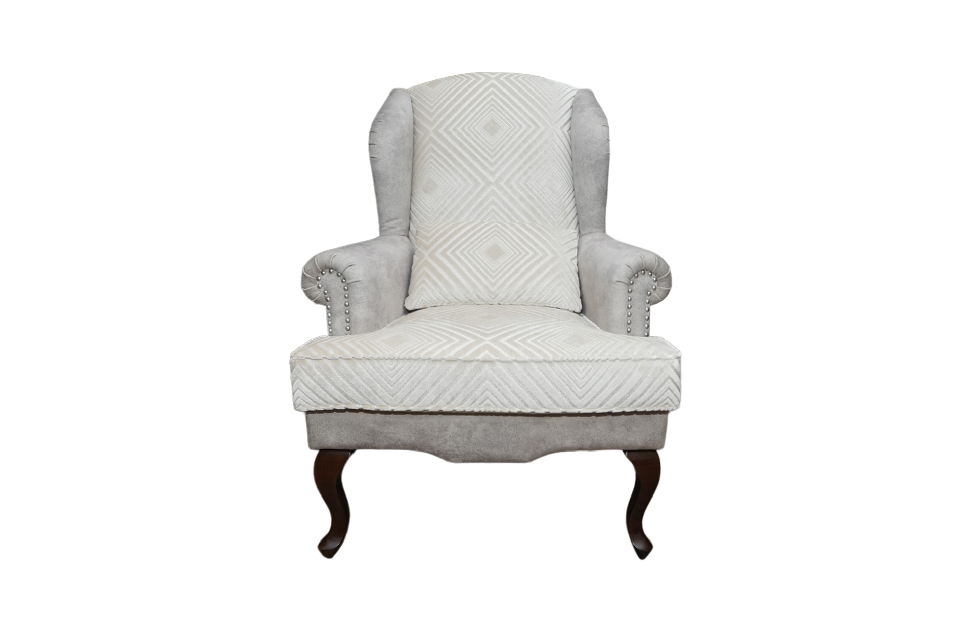Home Decor Armchair Castaneda Wing Chair PI WR 02 Beige Front View