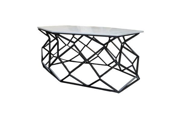 Home Decor Table with Marble Top Base IR-5712 Coffe Table Side View