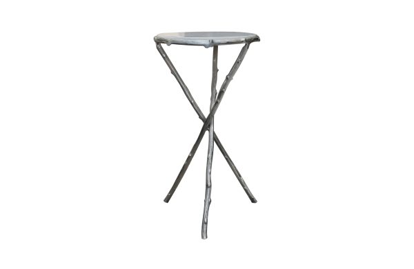 Home Decor Table with Marble Top AL-5591 Side Table Front View