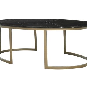 Home Decor Coffee Table Black Marble Side View