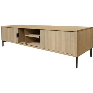 Home Decor TV Stands Vuelta Low Media Console Side View