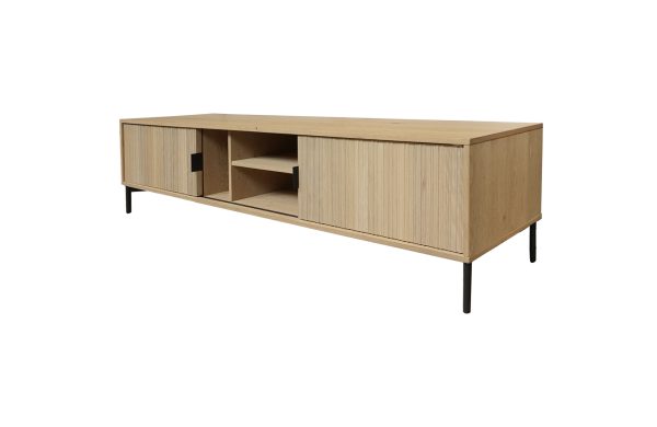 Home Decor TV Stands Vuelta Low Media Console Side View