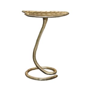 Home Decor Table with Leaf Design Top AL-5541 Side Table Front View