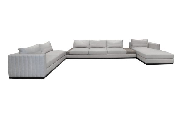 Home Decor Sectional & Corner Sofas Vanesia L Sofa TB Sand Front View