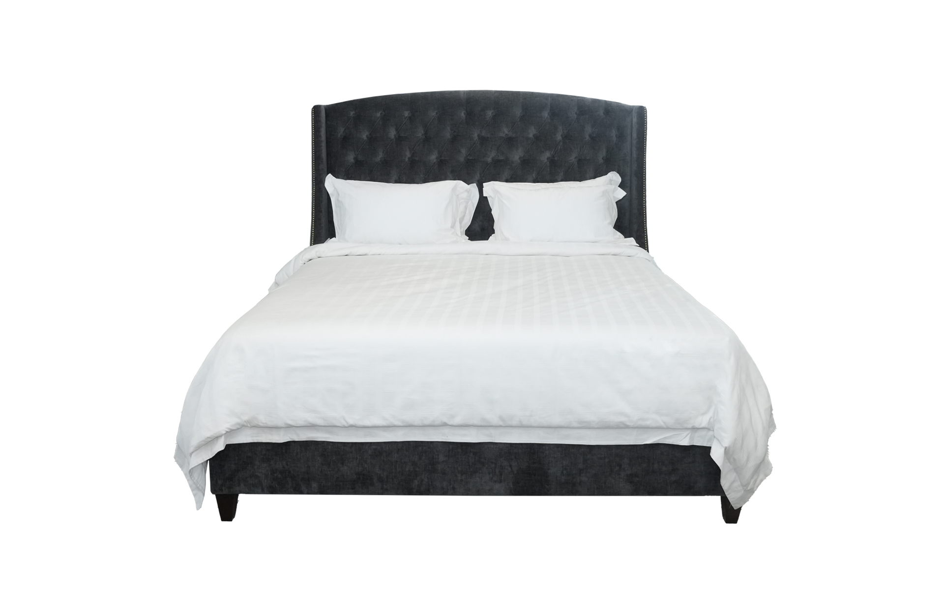 Home Decor Brome Bed Set AG 117 Graphite Front View