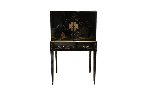 Home Decor Chest of Drawers and Dressers Chinoiserie silver cabinet 33937 Full Front View