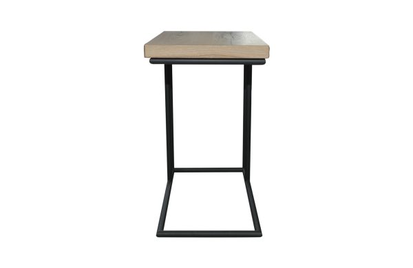 Home Decor Side Table Sullivan C Table with Iron Base Front View