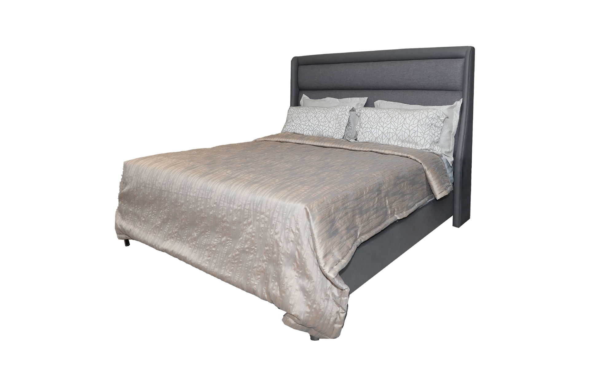 Home Decor Anders Bed TU 25 Stone Side View