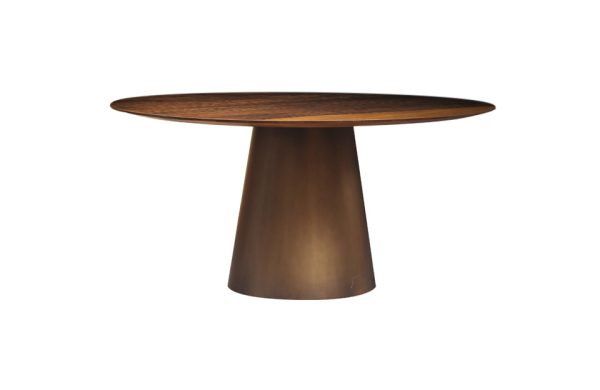 Home Decor MU-020-003 Cone Base Round Dining Table 1525 Front View