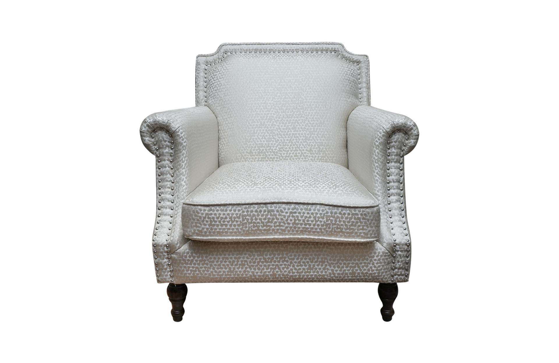 Home Decor Loewy Armchair FH Champagne Front View