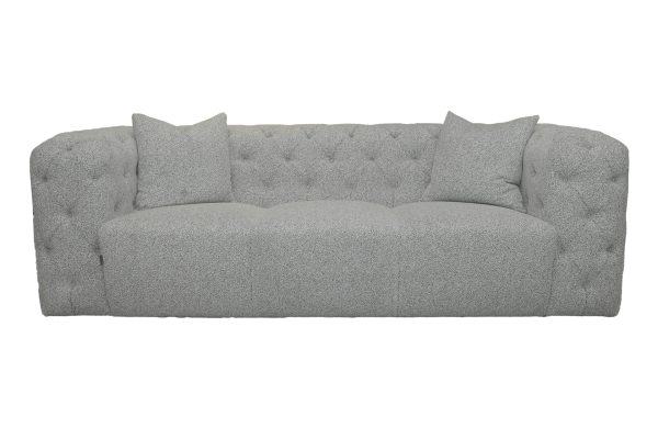 Home Decor Clio Sofa 3.5S MM Pepper Front View