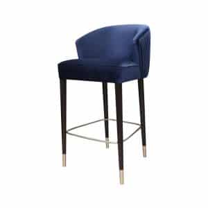 Home Decor Lixian Bar Stool SV 201 Navy Side View