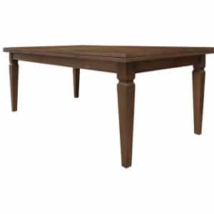 Home Decor Luciano Oak Brown 80 Dining Table Side View