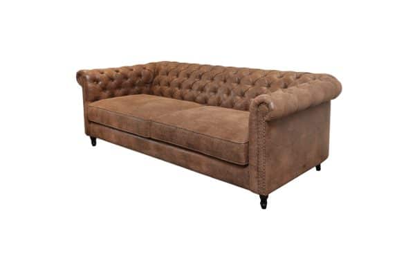 Home Decor Duke Chesterfield Sofa HM Mocha Side View