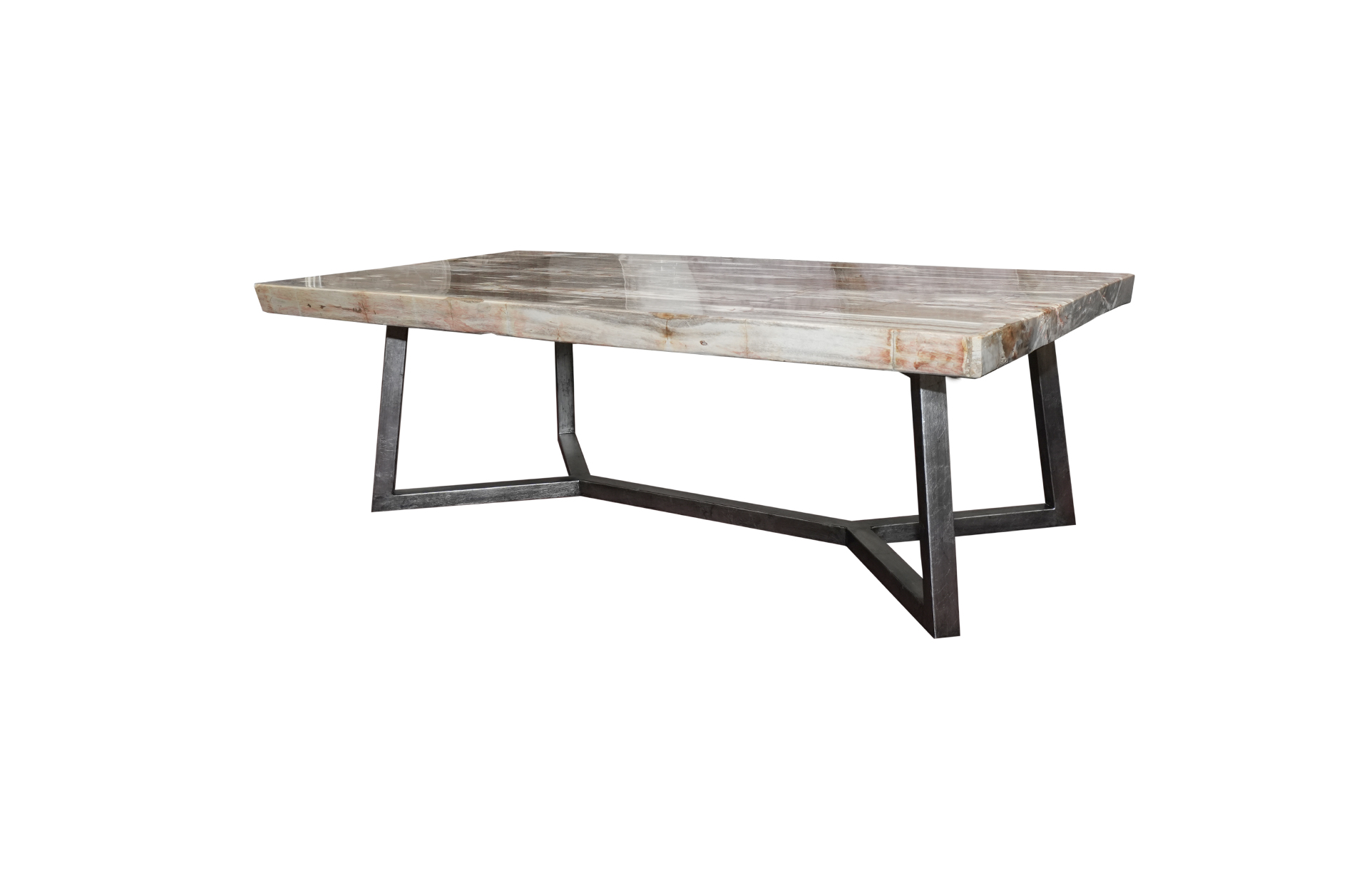 Home Decor Coffee Table PW Rectangle Slab SPFP.123-23 Side View