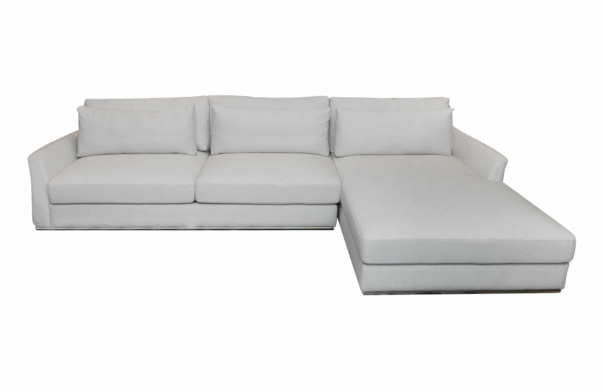 Home Decor Sectional & Corner Sofas Yangzi L Sofa KE 021 Parchment Front View